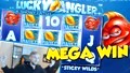Big Win!!! Lucky Angler Huge Win - Netent - Free Spins (online