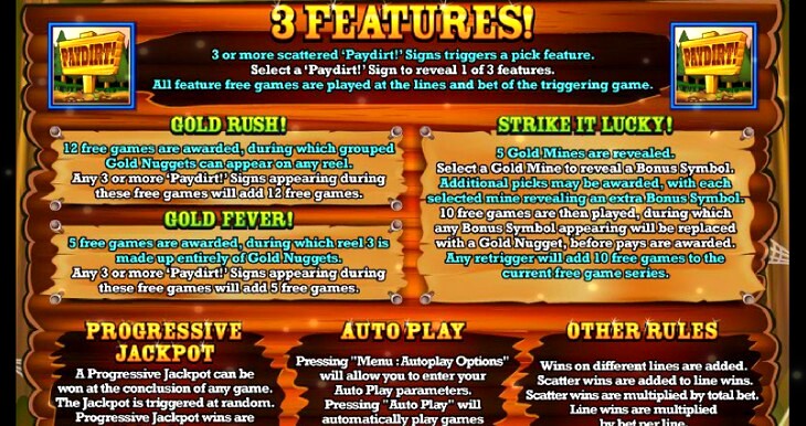 Free Slot Paydirt