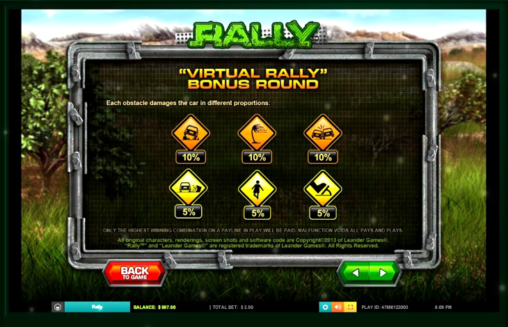 Rally Slot Machine